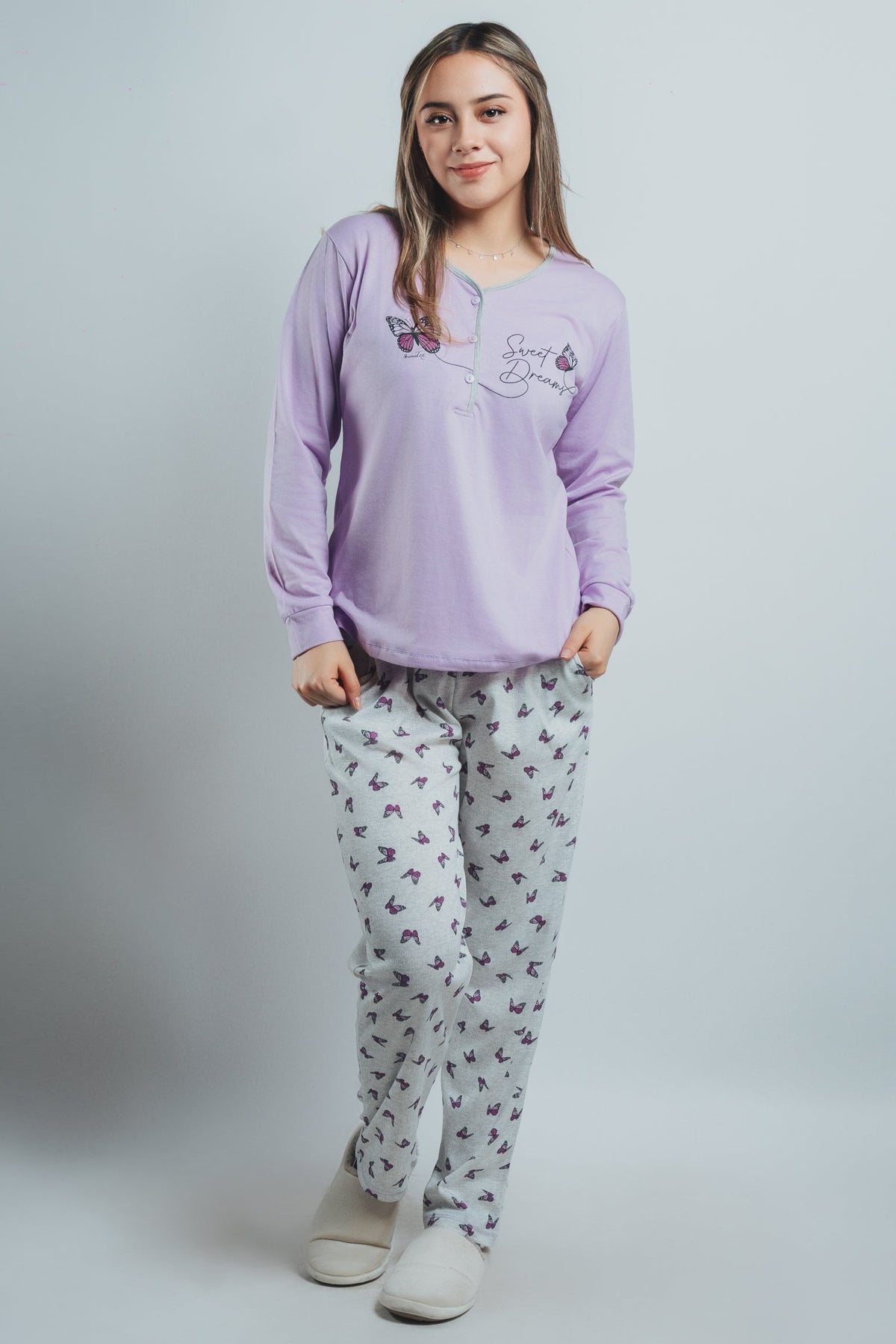 Pijama Estampada Mariposas