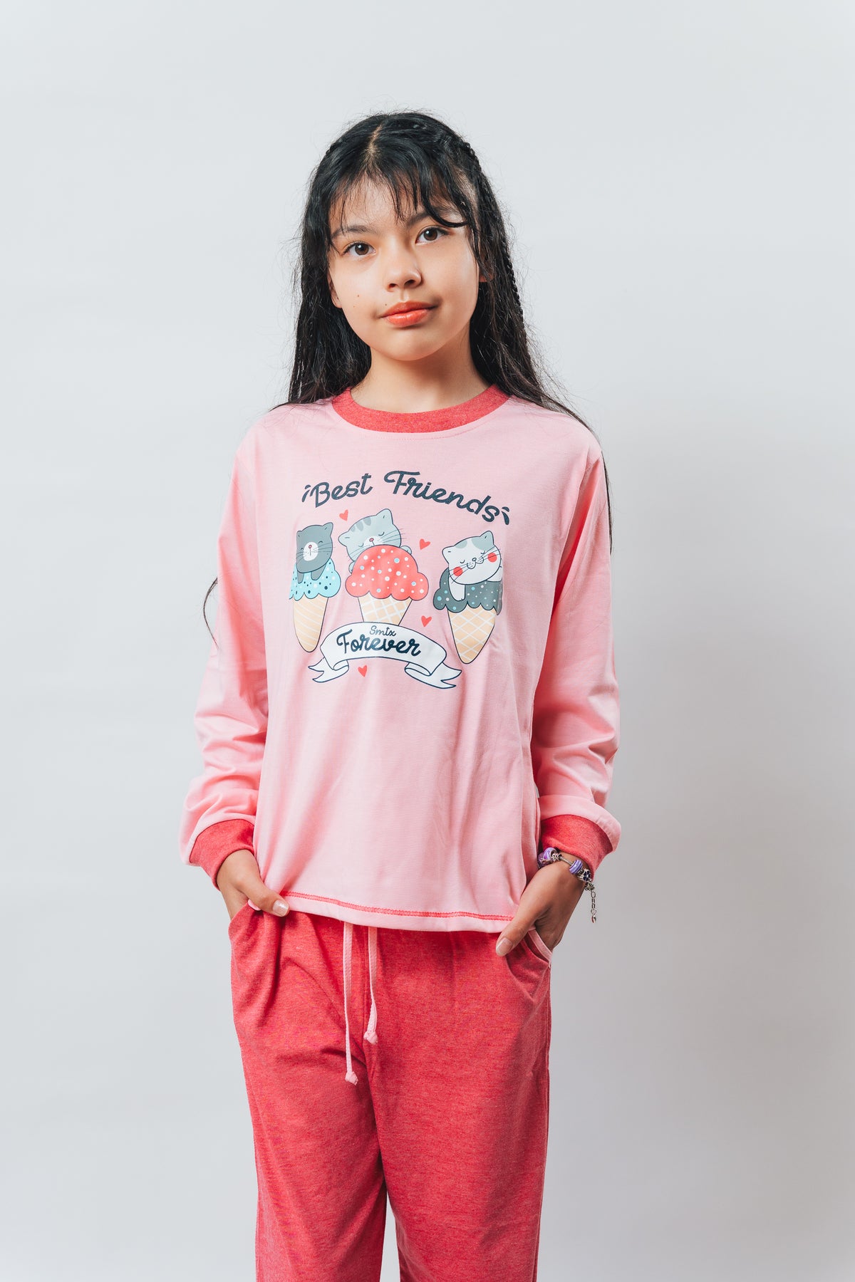 Pijama Manga Larga Estampada