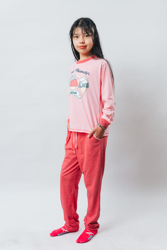 Pijama Manga Larga Estampada