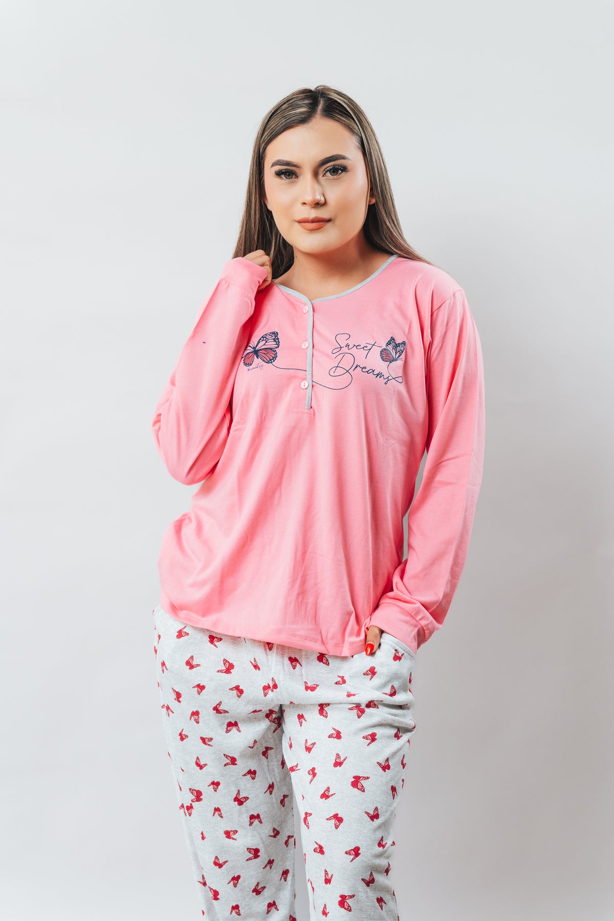 Pijama Estampada Mariposas