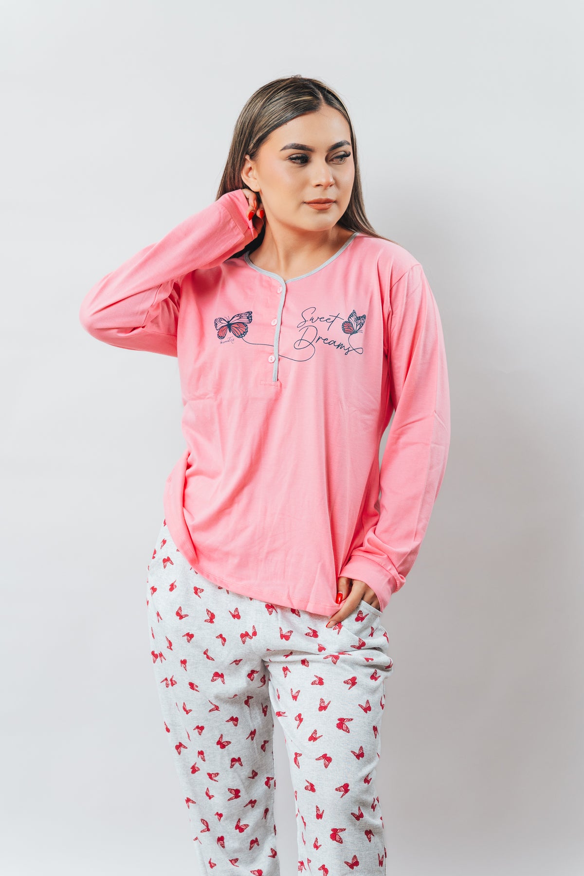 Pijama Estampada Mariposas