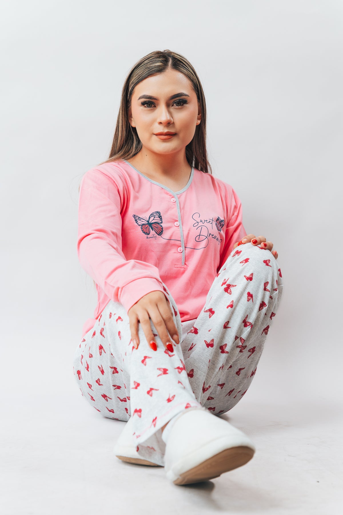 Pijama Estampada Mariposas