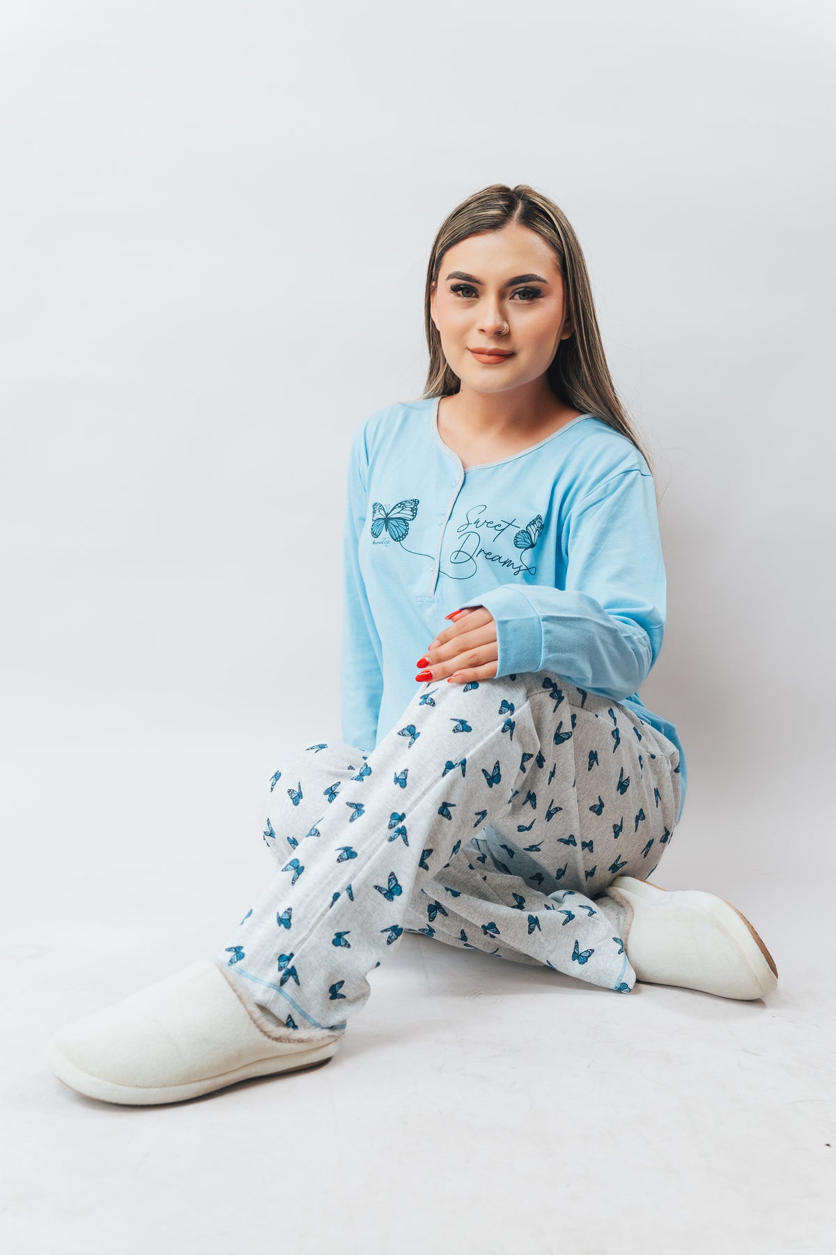 Pijama Estampada Mariposas