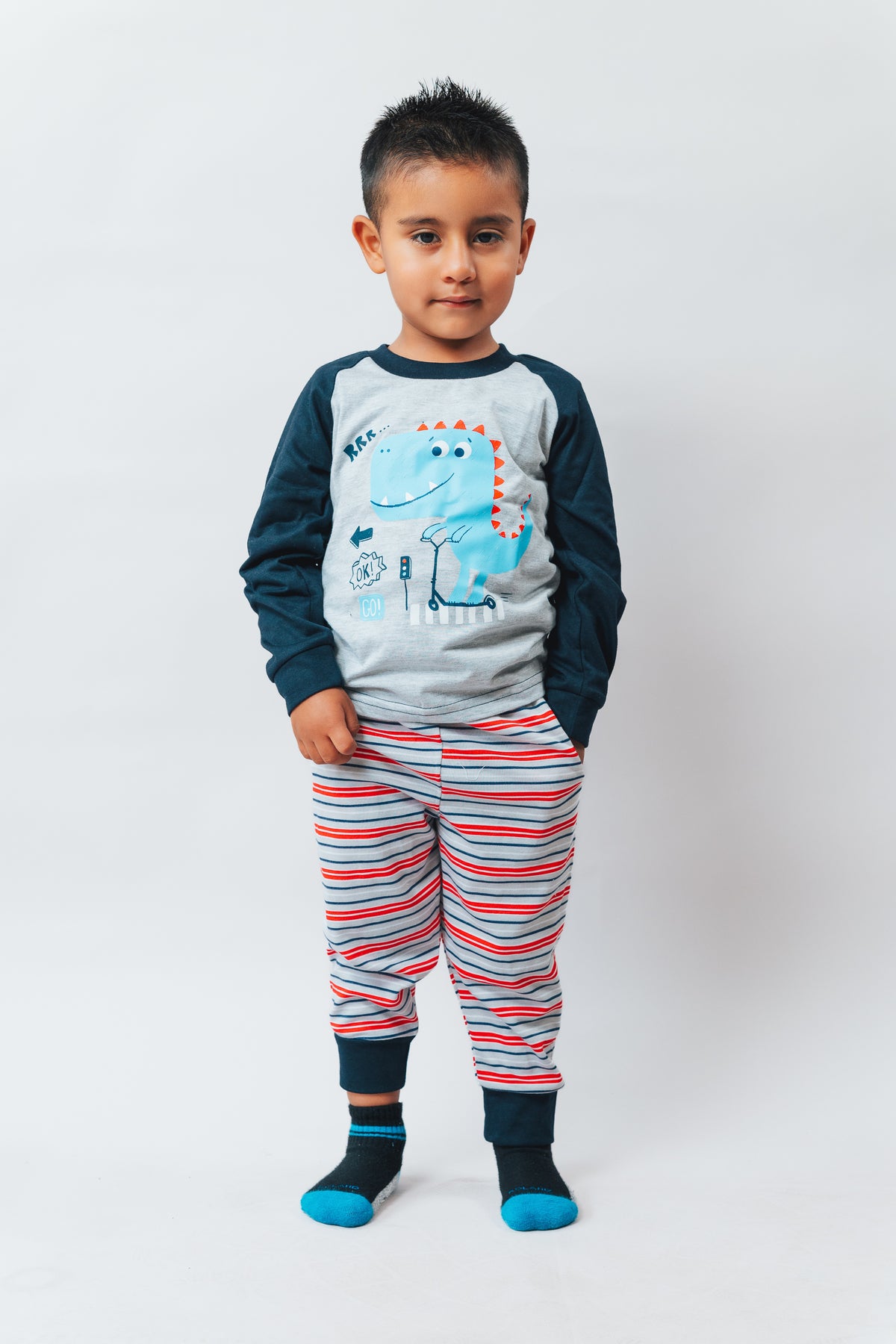 Pijama a Rayas Dino