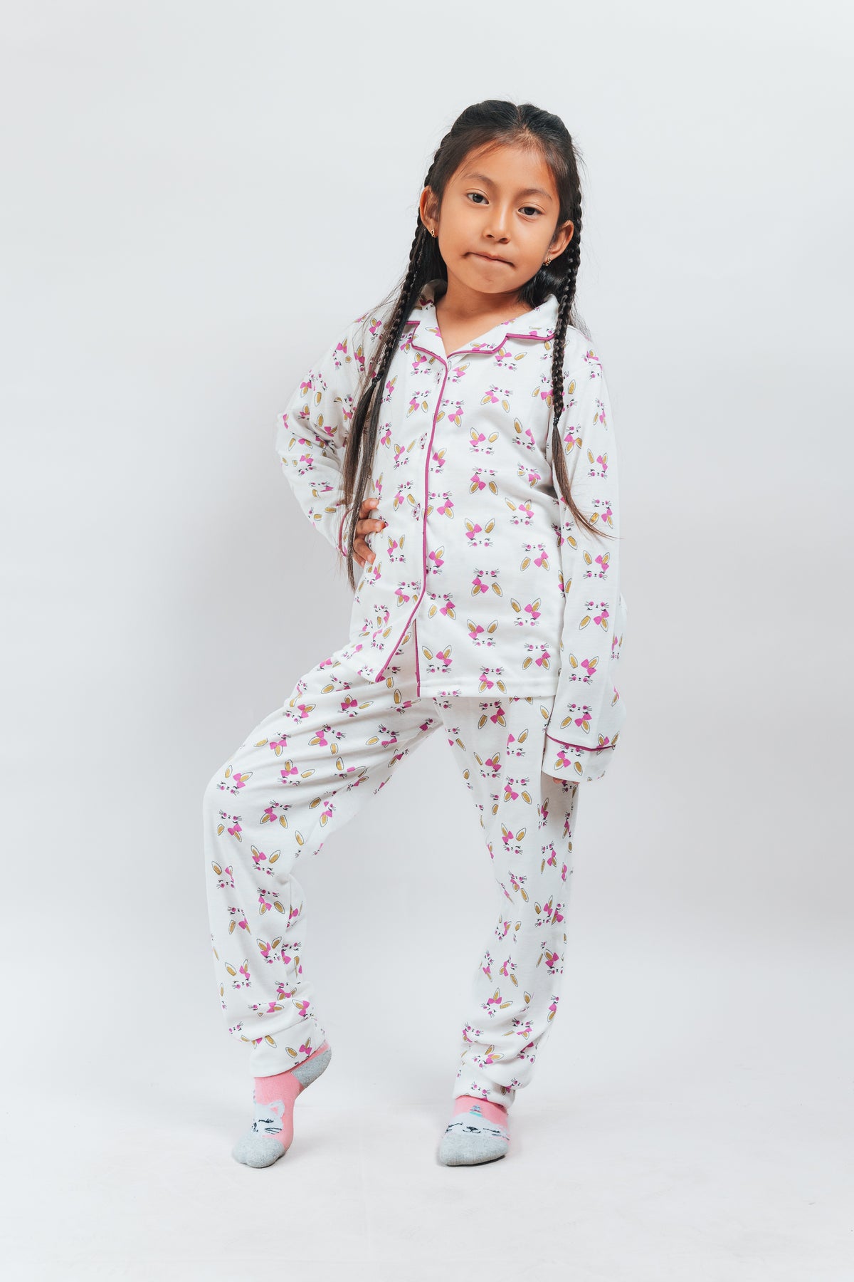 Pijama Abierta Estampada
